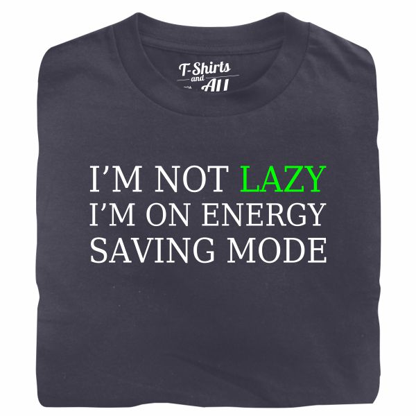 i'm not lazy denim t-shirt