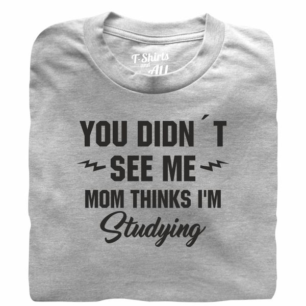 you didn't see me heather grey t-shirt