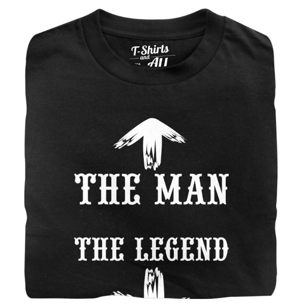 The man the legend man t-shirt black