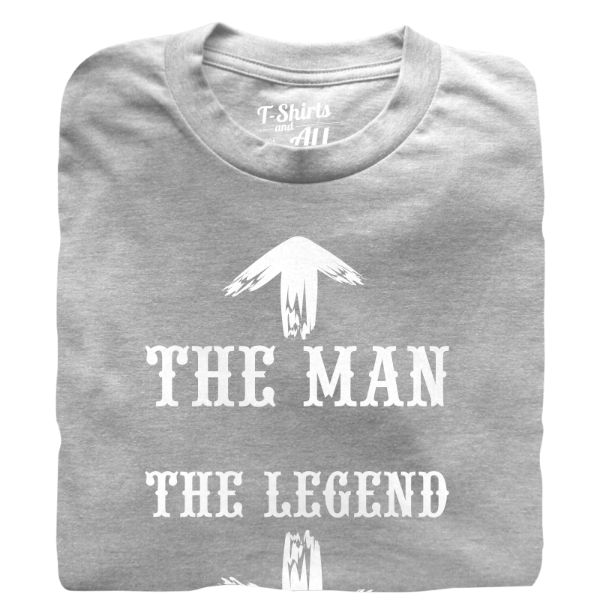 The man the legend man t-shirt heather grey