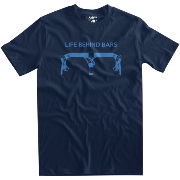 life behind bars man t-shirt navy blue b
