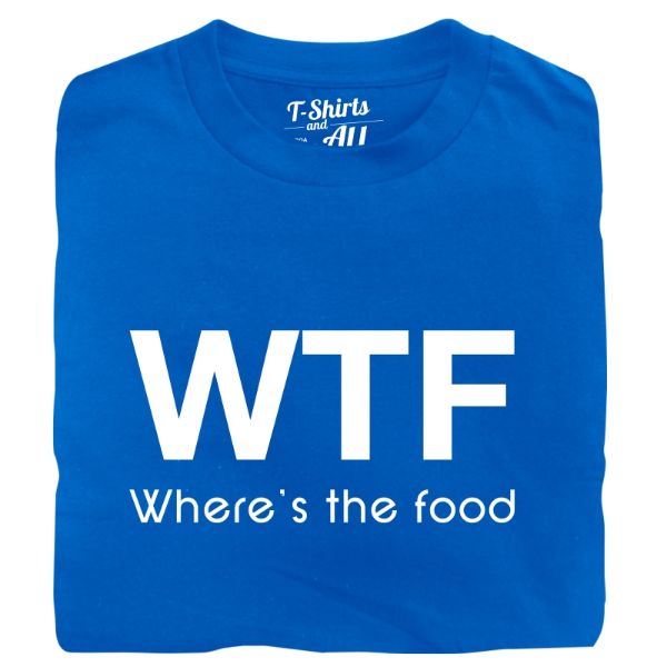 wtf Man t-shirt royal blue t-shirt