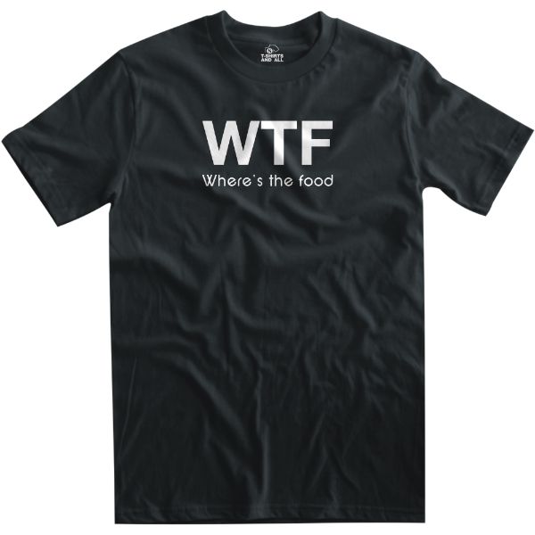 wtf man black t-shirt