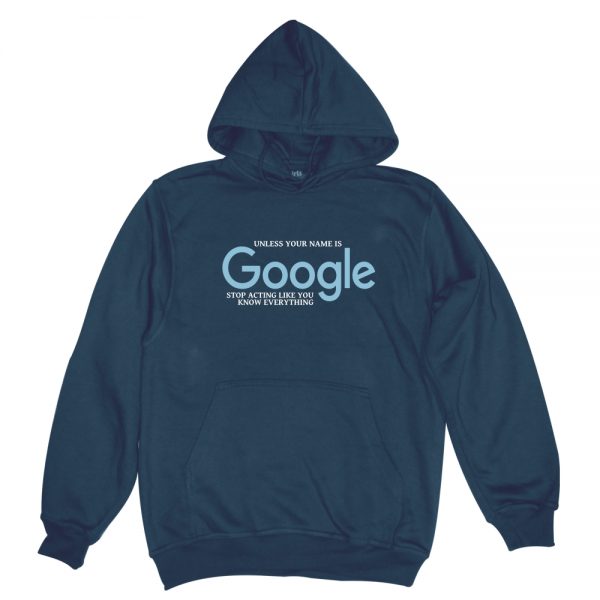 google navy man hoodie