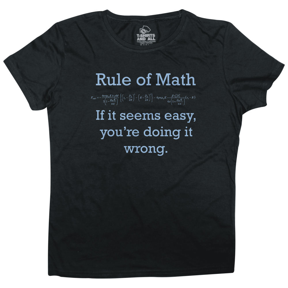 Rule of Math Woman T-Shirt