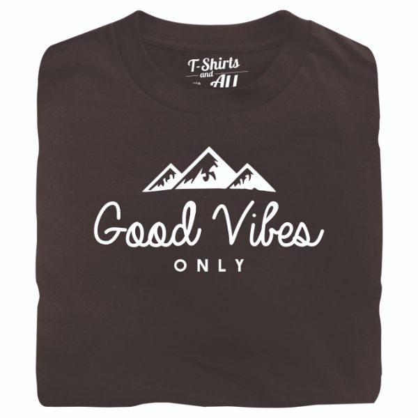 good vibes black t-shirt