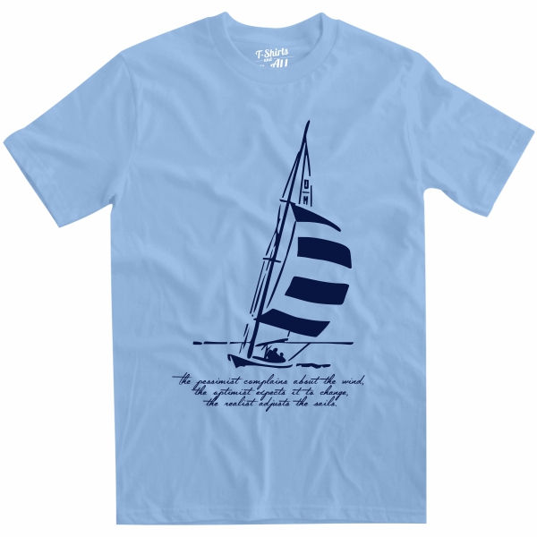 the pessimist sky blue t-shirt
