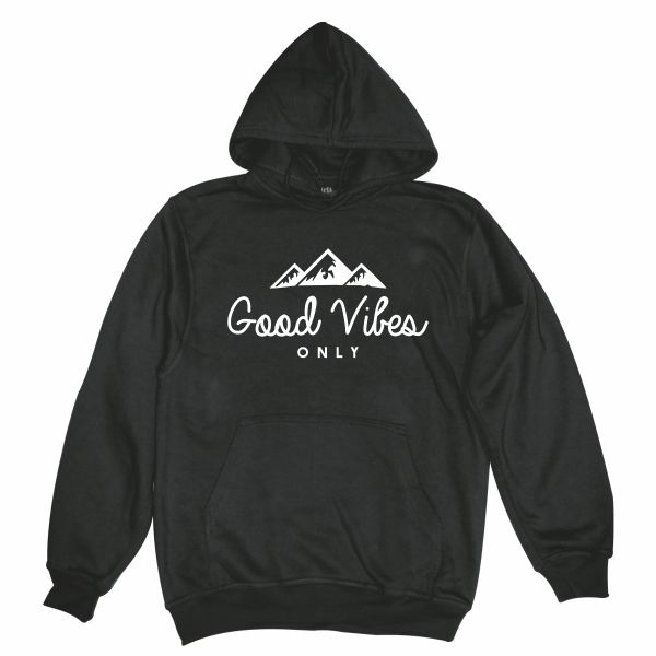 Good Vibes black hoodie