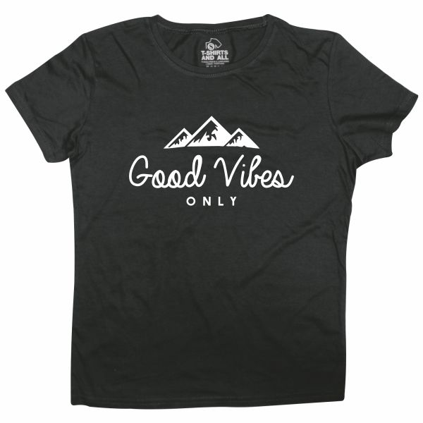 Good Vibes woman black t-shirt