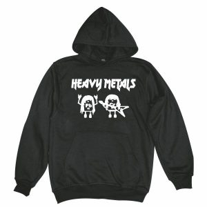 Heavy metals man black hoodie