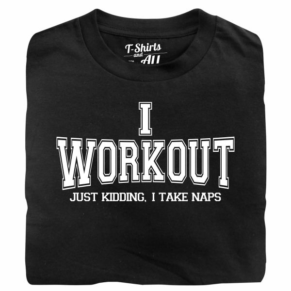 I workout man black t-shirt