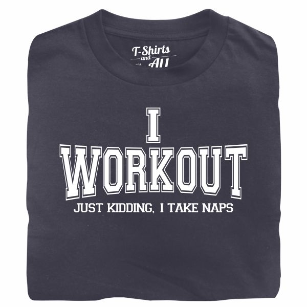 I workout man denim t-shirt