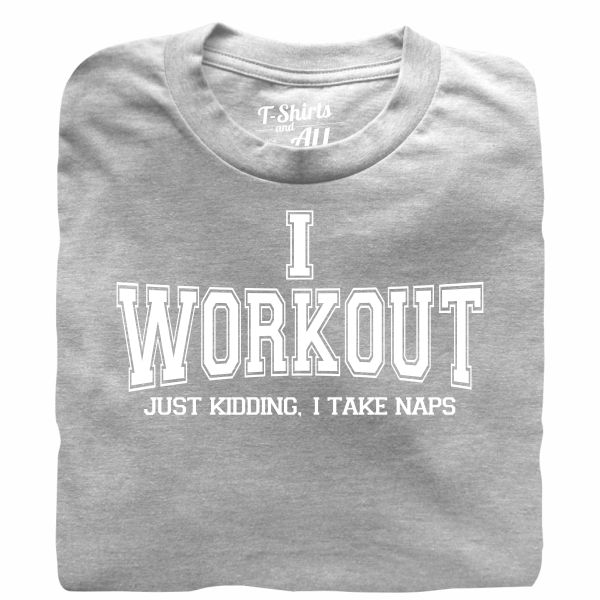 I workout man heather grey t-shirt