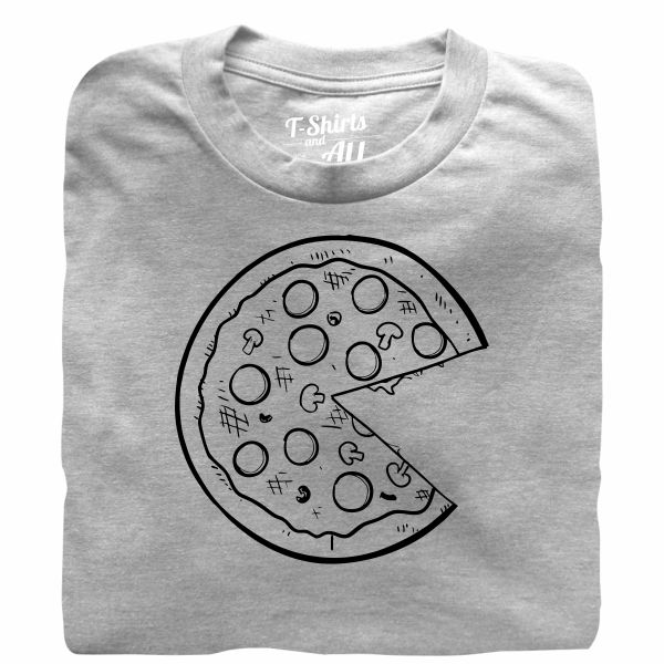Pizza couple heather grey t-shirt