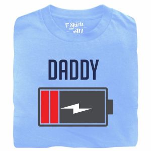 Bateria daddy sky blue tshirt