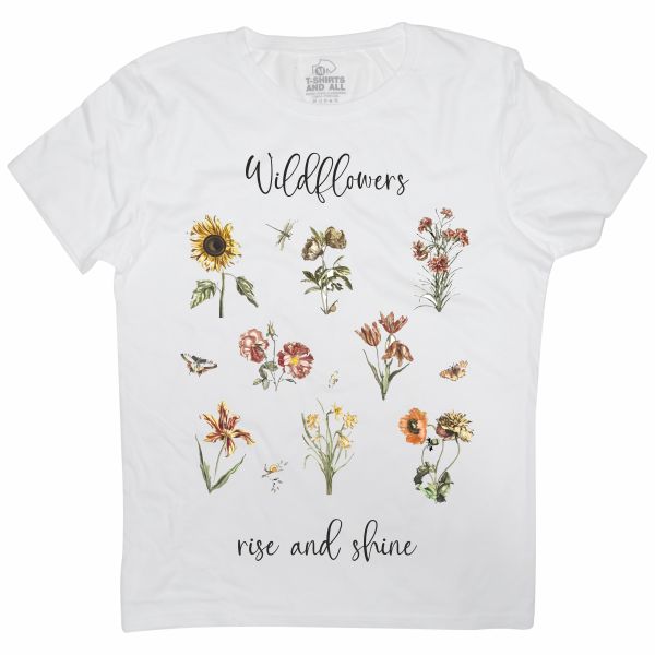 wildflowers white t-shirt