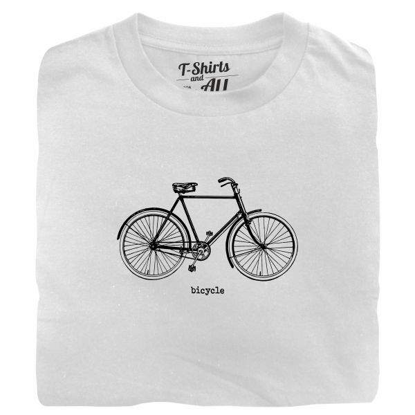 bicycle white tshirt