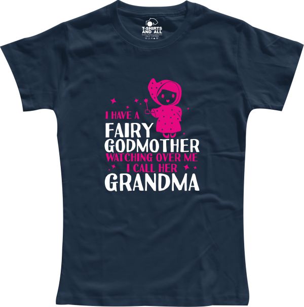 i have a fairy godmother navy tshirt
