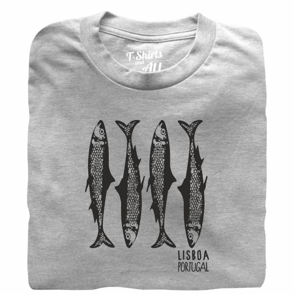 sardinhas lisboa heather grey tshirt