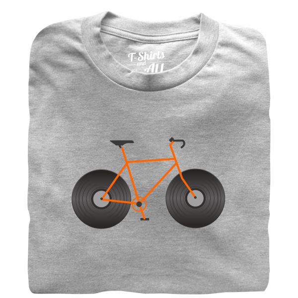 bicicleta vinil heather grey tshirt
