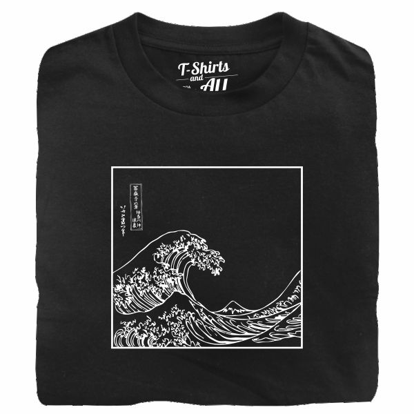 the great wave black tshirt