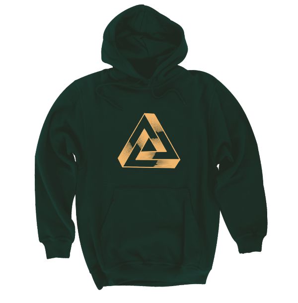 triângulo geométrico green hoodie