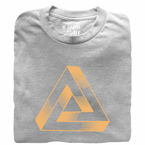 triângulo geométrico heather grey tshirt